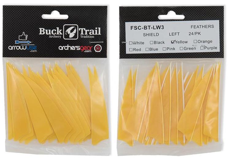 товар Оперение натуральное SHIELD 3" желтое 24/шт