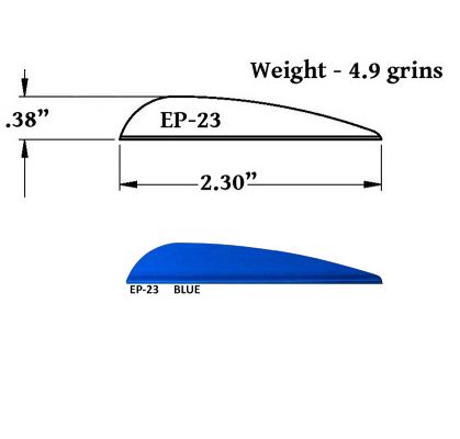 товар Оперение Arizona 2,3" синее