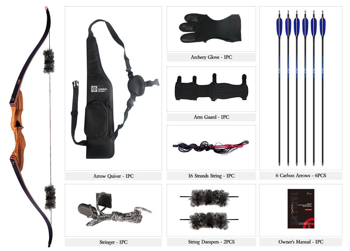 фото Лук традиционный разборный Sanlida Eagle X9 комплект Лук традиционный разборный Sanlida Eagle X9 комплект