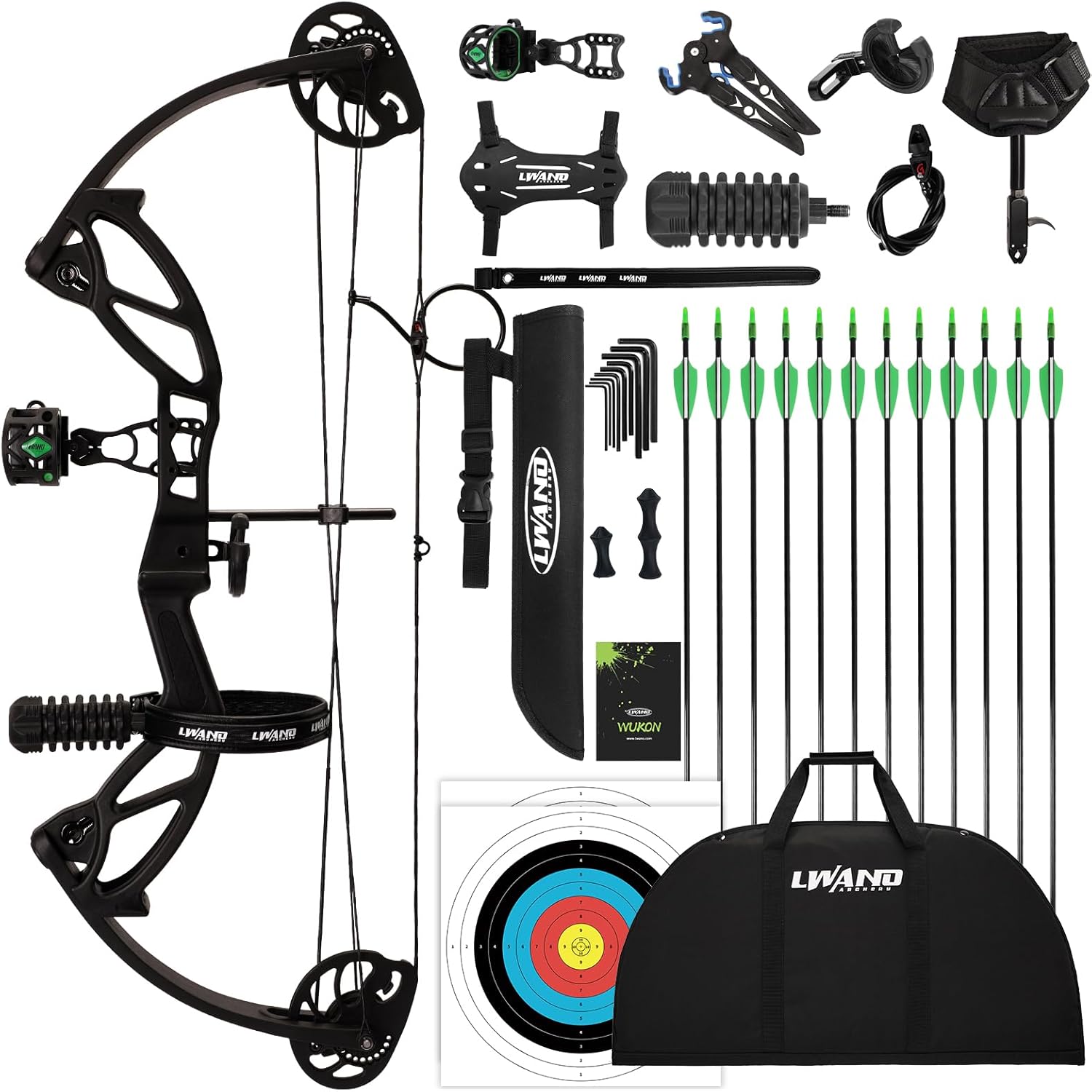 товар Блочный лук Lwano Wukong для детей и подростков, комплект