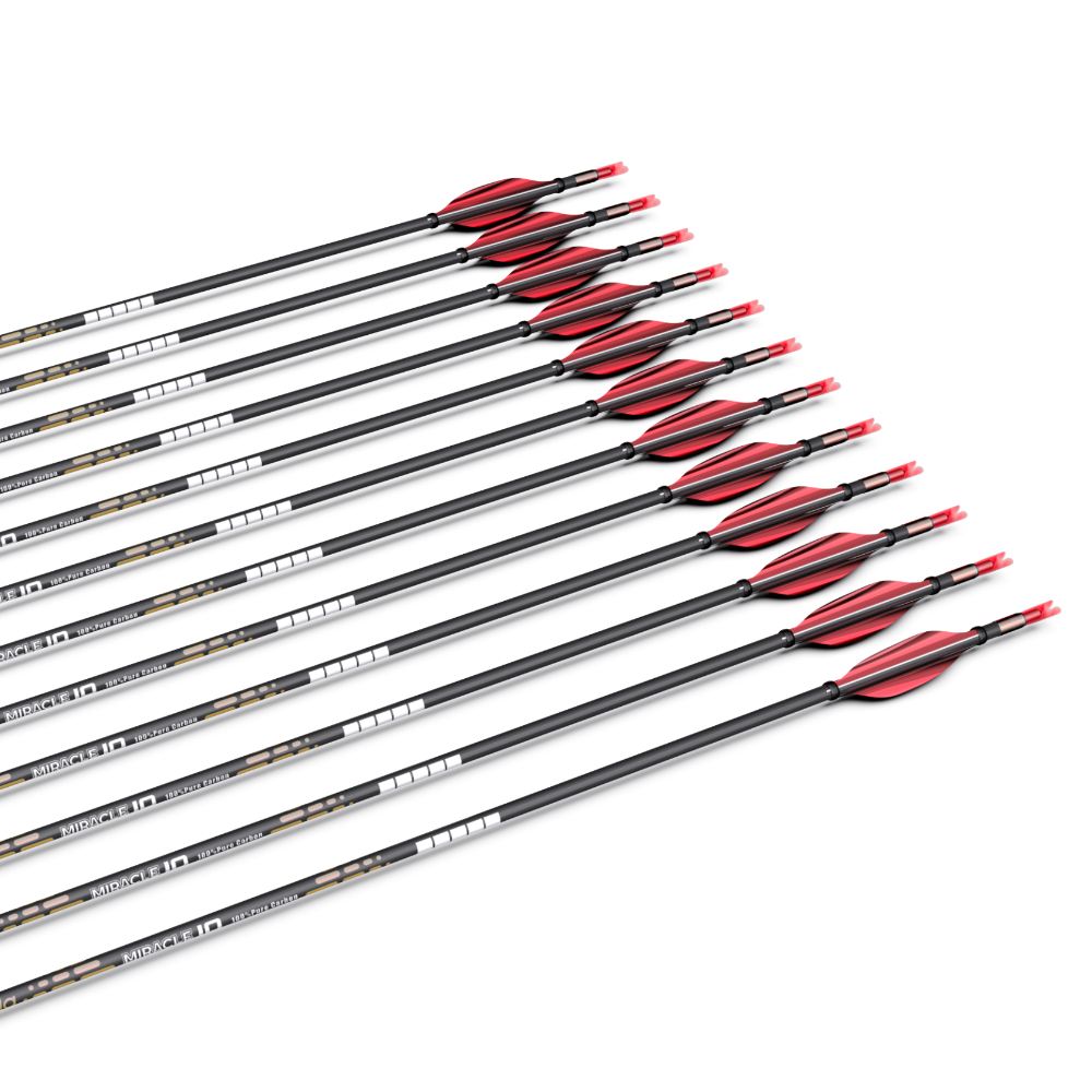 фото Стрела лучная спортивная Sanlida Miracle 10 ID 3.2 12 шт. Стрела лучная спортивная Sanlida Miracle 10 ID 3.2 12 шт.